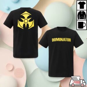 Dominator Festival Merch Store 17. T-Shirt Original Black Yellow