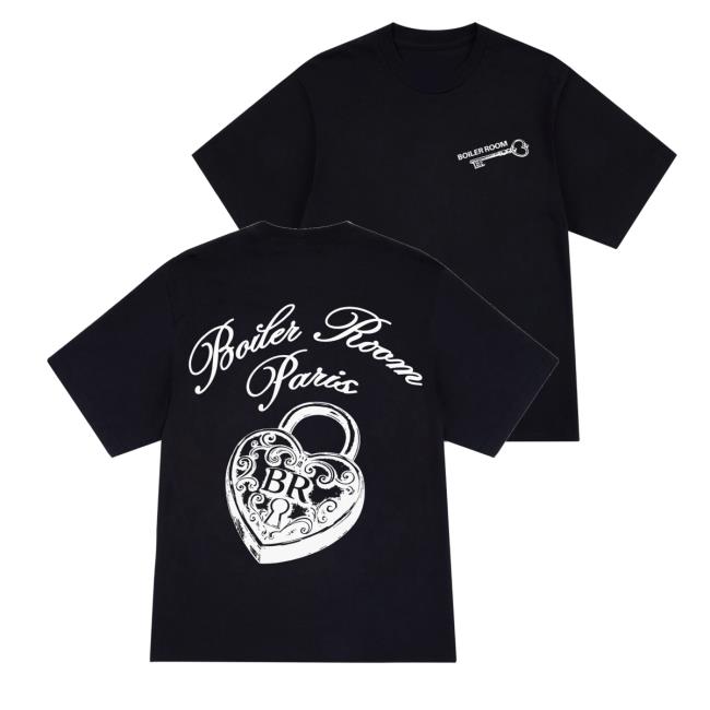 Boiler Room Merch Store Paris Lovers T-Shirt Black 2 Boiler Room Merch Store Paris Lovers T-Shirt Black