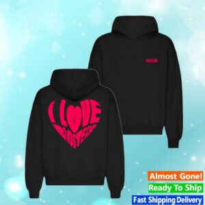 Neon Rated Merch Store I Love Boosters Heart Hoodie