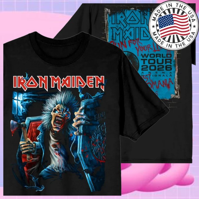Iron Maiden Store Merch Run For Your Lives 2026 Tour Romania Tee 3 Iron Maiden Store Merch Run For Your Lives 2026 Tour Romania Tee