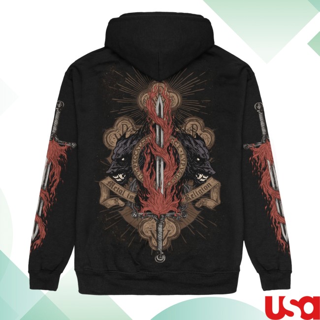 Powerwolf Store Merch Sermon Of Swords Hoodie 3 Powerwolf Store Merch Sermon Of Swords Hoodie