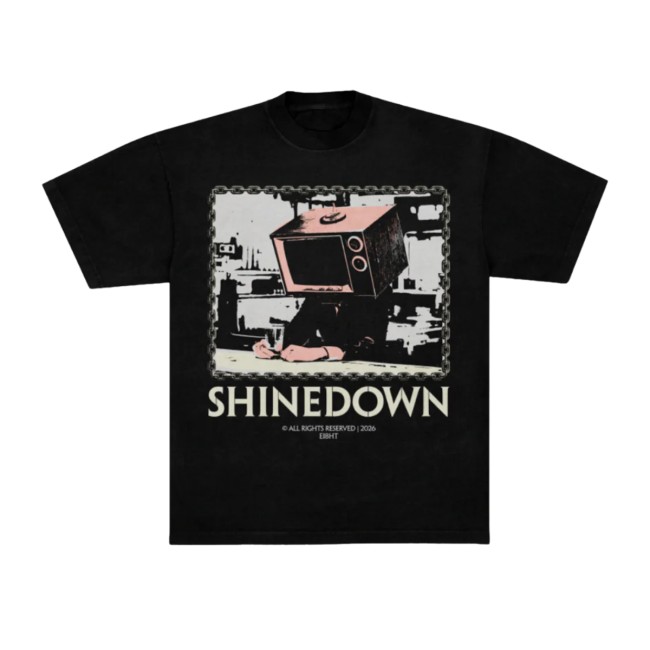 Shinedown Store Merch Tv Man Tracklist Tee 4 Shinedown Store Merch Tv Man Tracklist Tee