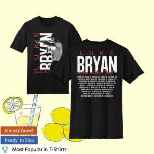 Luke Bryan Store Merch Word On The Street Black Tour Tee