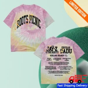 The Roots Picnic Merch Store Rp 26 Arched Logo P4e Pastel Tiedye Lineup Tee