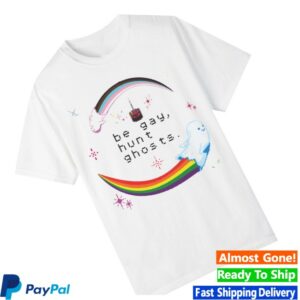 Watcher Store Merch Be Gay, Hunt Ghosts White Tee