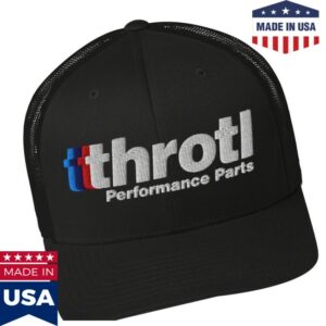 Throtl Store Merch Throtl Bmw Performance Trucker Hat Black
