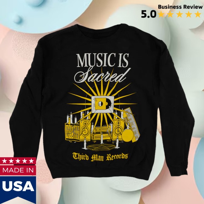 Third Man Records Store Merch Music Is Sacred Pullover 3 Third Man Records Store Merch Music Is Sacred Pullover