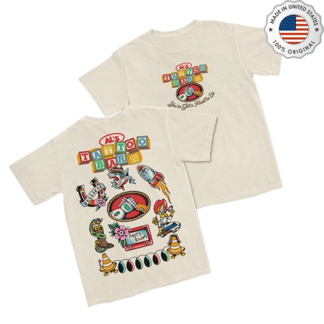 The Lost Bros Store Merch Als Tattoo Barn Tee 2 The Lost Bros Store Merch Als Tattoo Barn Tee