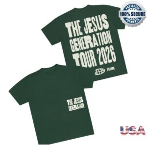 Forrest Frank Store Merch The Jesus Generation Green Tour T-Shirt
