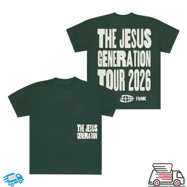 Forrest Frank Store Merch The Jesus Generation Green Tour T-Shirt 3 Forrest Frank Store Merch The Jesus Generation Green Tour T-Shirt