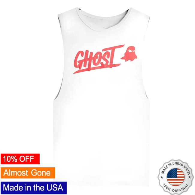 Ghost Store Merch Ghost Core Logo Sleeveless White Tee 3 Ghost Store Merch Ghost Core Logo Sleeveless White Tee