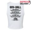 The Governors Ball Store Merch Women's Keychain Lineup Crop Tank