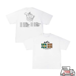 Ali Radio Merch Store Tiles White Tee