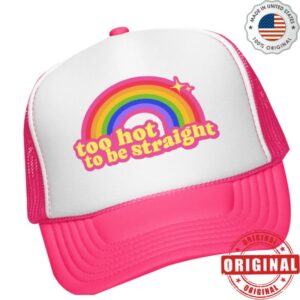 Paris Hilton Store Merch Too Hot To Be Straight Trucker Hat