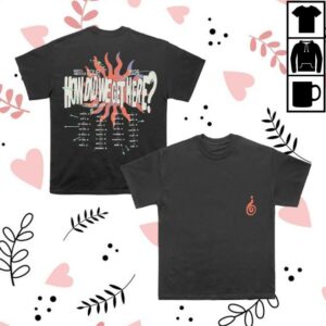 Louis Tomlinson Merch Store How Did We Get Here North America Tour Black T-Shirt