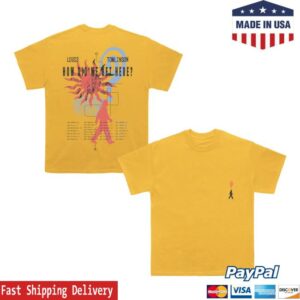 Louis Tomlinson Merch Store How Did We Get Here North America Tour Gold T-Shirt