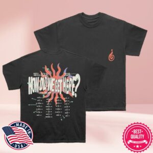 Louis Tomlinson Store Merch How Did We Get Here North America Tour Black T-Shirt