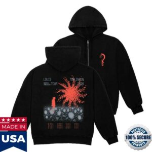Louis Tomlinson Store Merch How Did We Get Here North America Tour Black Zip Hoodie
