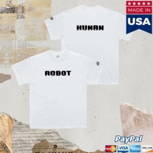 Daft Punk Store Merch Human After All White Robot T-Shirt