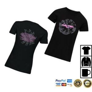 The Cure Store Merch Festival Summer Dateback Black T-Shirts