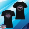 The Cure Store Merch Festival Summer Dateback Black T-Shirts