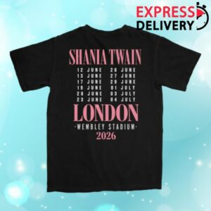 Shania Twain Store Merch Wembley Event Tee
