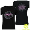 The Cure Store Merch Festival Summer Dateback Women's Black T-Shirt