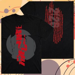 The Cure Store Merch Vertical Festival Summer Black Red T-Shirt