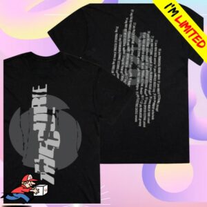 The Cure Store Merch Vertical Festival Summer Black T-Shirt