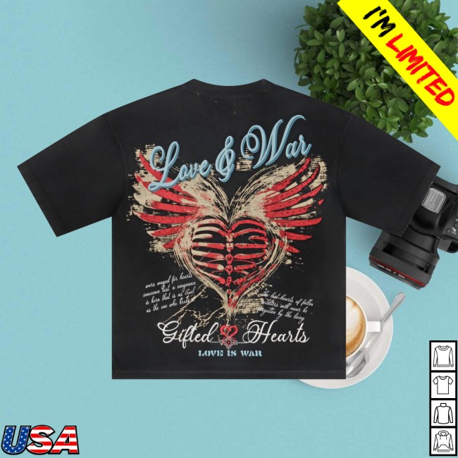 Denim Exchange Usa Store Merch Gftd La Hearts Tee - Black 4 Denim Exchange Usa Store Merch Gftd La Hearts Tee - Black