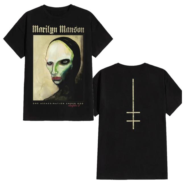 Marilyn Manson Merch Store Marilyn Manson One Assassination Under God Chapter 2 T-Shirt 2 Marilyn Manson Merch Store Marilyn Manson One Assassination Under God Chapter 2 T-Shirt