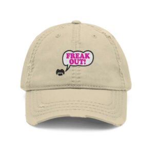 Frank Zappa Merch Store Freak Out Khaki Distressed Hat