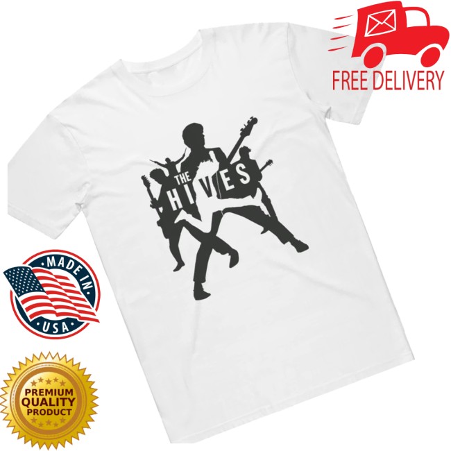 The Hives Store Merch Silhouettes White Tee 2 The Hives Store Merch Silhouettes White Tee