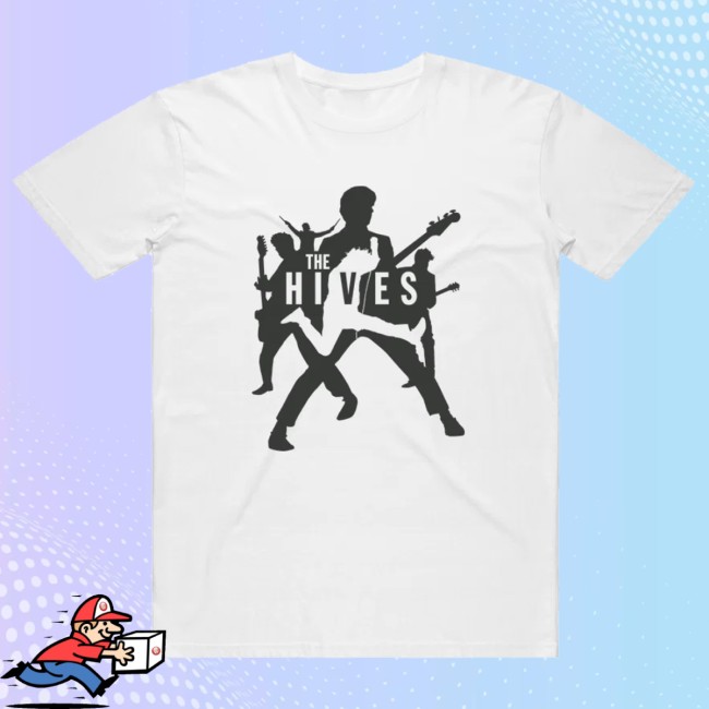The Hives Store Merch Silhouettes White Tee 3 The Hives Store Merch Silhouettes White Tee