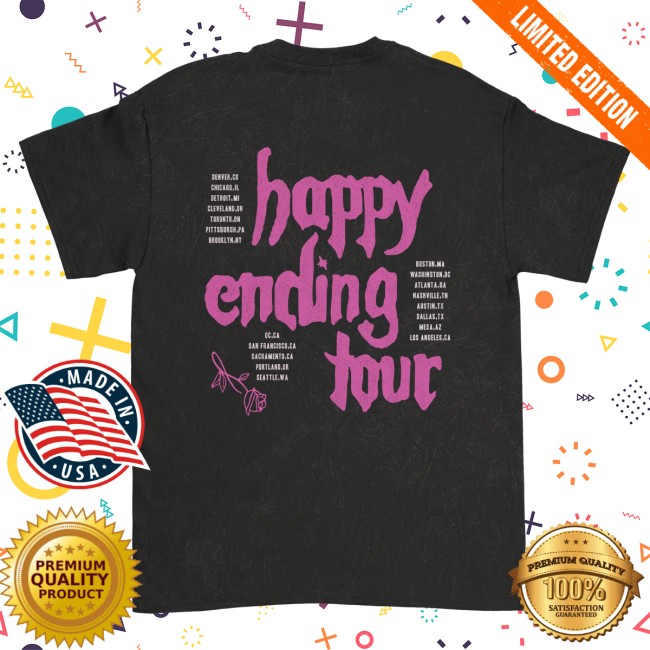 Bailey Rose Spinn Store Merch Happy Ending Tour Tee 3 Bailey Rose Spinn Store Merch Happy Ending Tour Tee