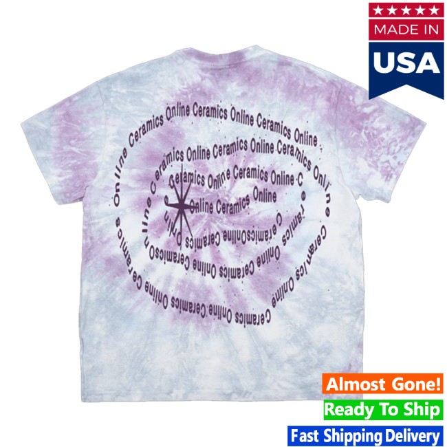 Online Ceramics Store Merch Shooting Star 2 Washed Lavender Sky Tie Dye Tee 4 Online Ceramics Store Merch Shooting Star 2 Washed Lavender Sky Tie Dye Tee