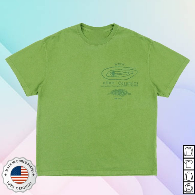 Online Ceramics Store Merch Shooting Star 2 Meadow Green Tee 5 Online Ceramics Store Merch Shooting Star 2 Meadow Green Tee