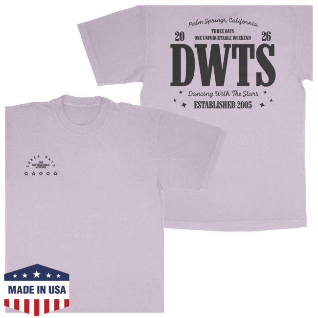 Dancing With The Stars Store Merch Unforgettable Weekend Tee 3 Dancing With The Stars Store Merch Unforgettable Weekend Tee
