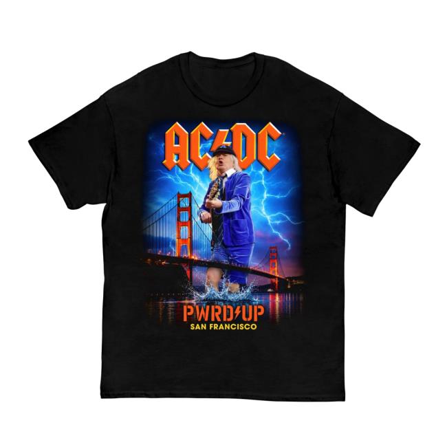 Acdc Merch Store San Francisco Pwr Up Tour T-Shirt 3 Acdc Merch Store San Francisco Pwr Up Tour T-Shirt