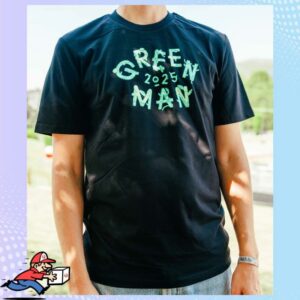 Green Man Festival Merch Store Black T-Shirt Gm25