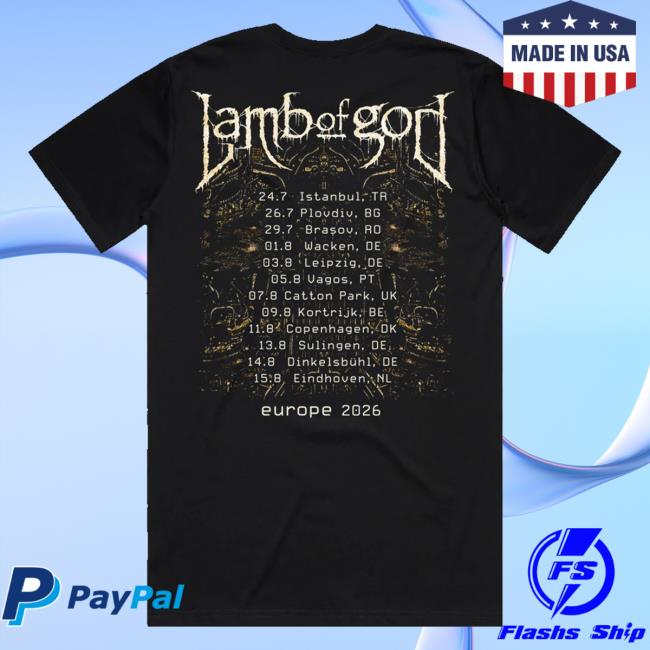 Lamb Of God Merch Store Razor Roots Eu Tour Tee 3 Lamb Of God Merch Store Razor Roots Eu Tour Tee