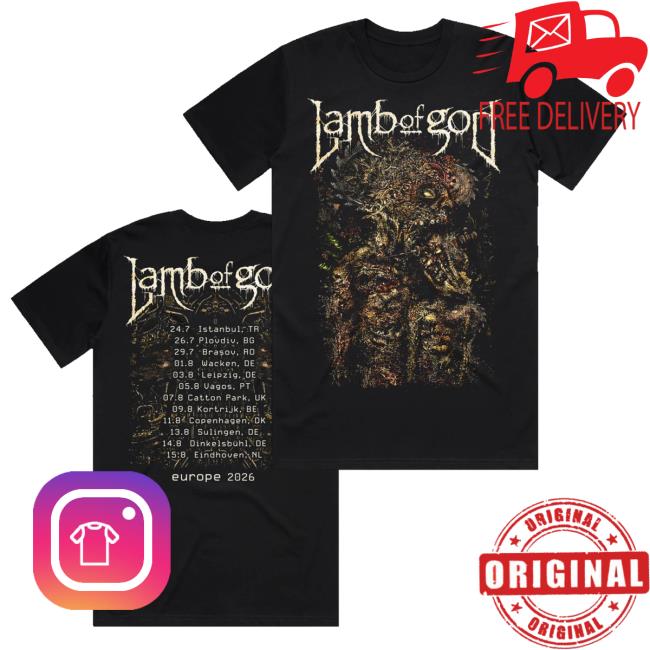 Lamb Of God Merch Store Razor Roots Eu Tour Tee 4 Lamb Of God Merch Store Razor Roots Eu Tour Tee