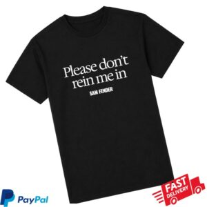 Sam Fender Store Merch Rein Me In Black T-Shirt