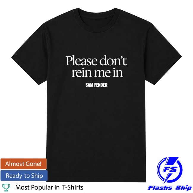 Sam Fender Store Merch Rein Me In Black T-Shirt 3 Sam Fender Store Merch Rein Me In Black T-Shirt