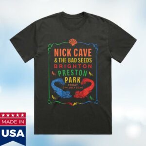 Nick Cave Merch Store Preston Park, Brighton Black T-Shirt
