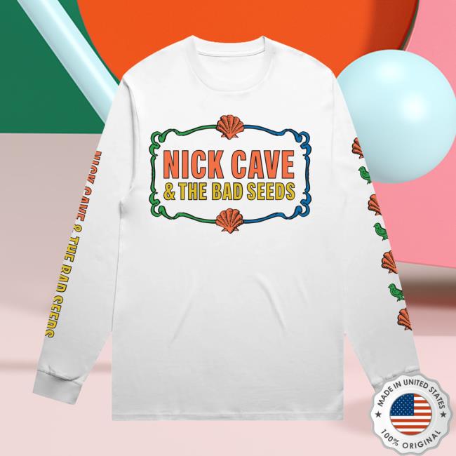 Nick Cave Merch Store Preston Park, Brighton White Long Sleeve T-Shirt 3 Nick Cave Merch Store Preston Park, Brighton White Long Sleeve T-Shirt