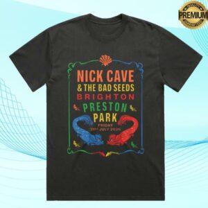 Nick Cave Merch Store Preston Park Brighton Black T-Shirt