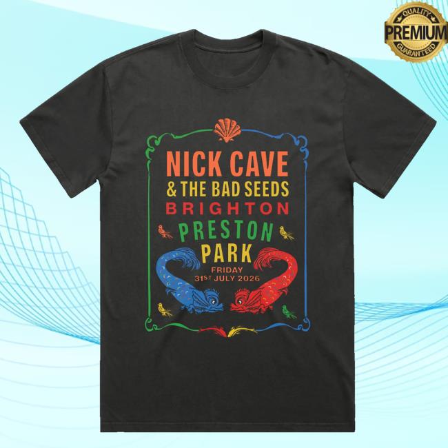 Nick Cave Merch Store Preston Park Brighton Black T-Shirt 2 Nick Cave Merch Store Preston Park Brighton Black T-Shirt