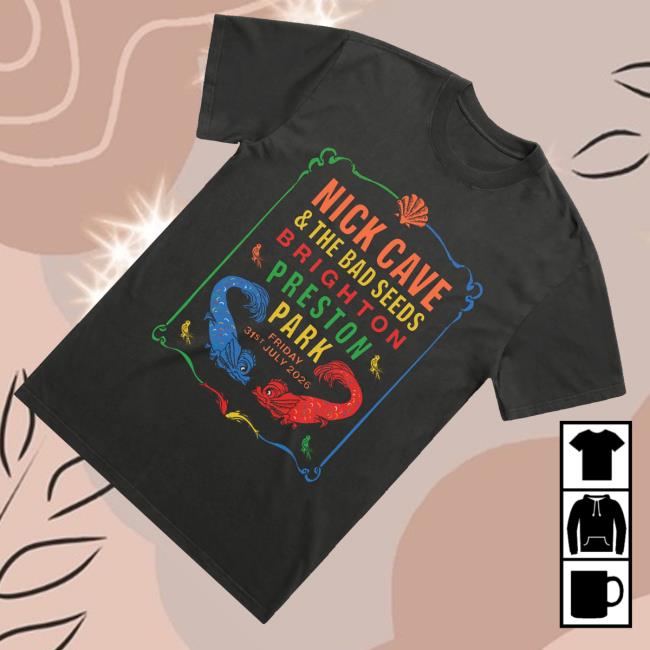 Nick Cave Merch Store Preston Park Brighton Black T-Shirt 3 Nick Cave Merch Store Preston Park Brighton Black T-Shirt