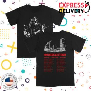 Ole60 Store Merch Smokestack Town 2026 Black Tour Tee